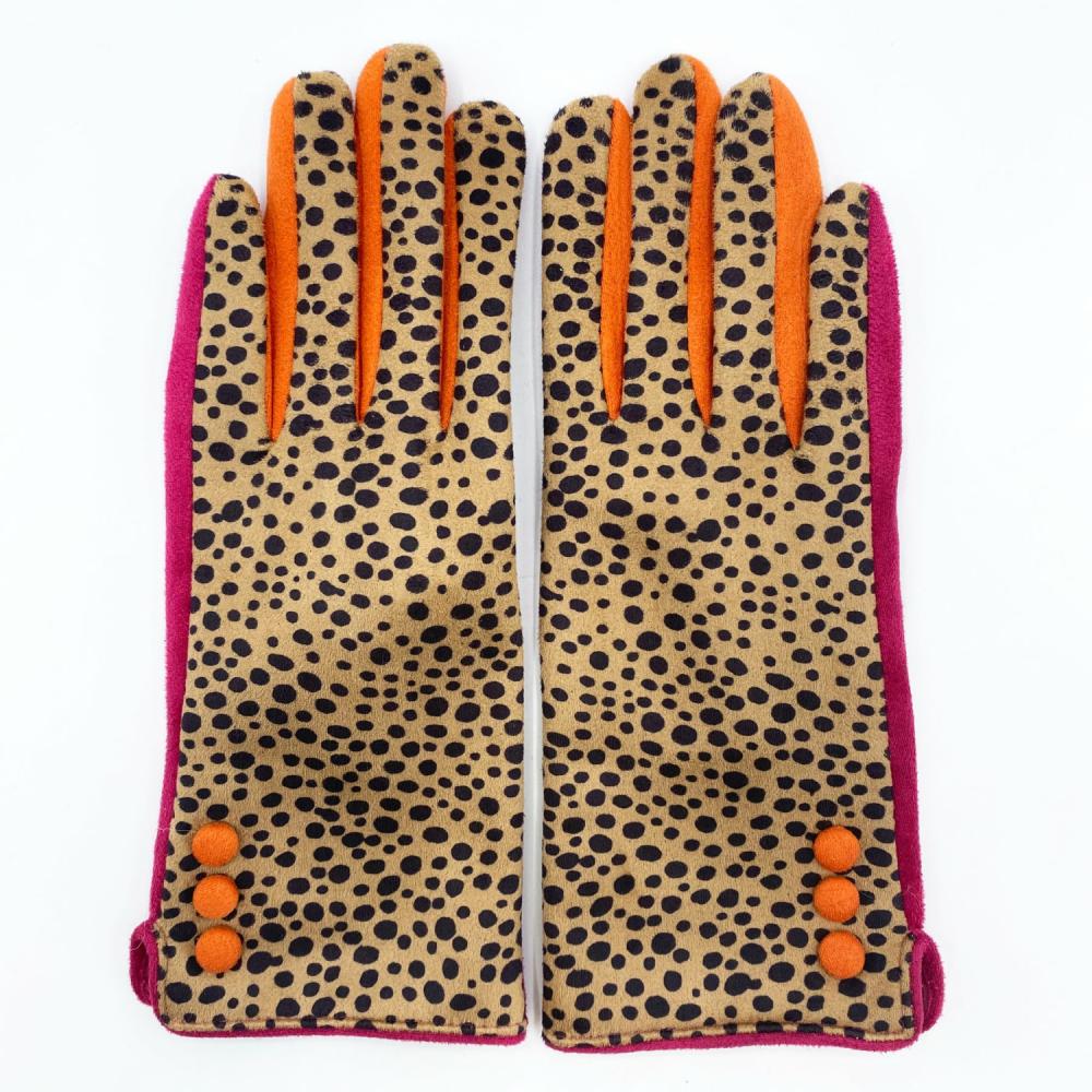 Cheetah’ Suedette Gloves Accessories