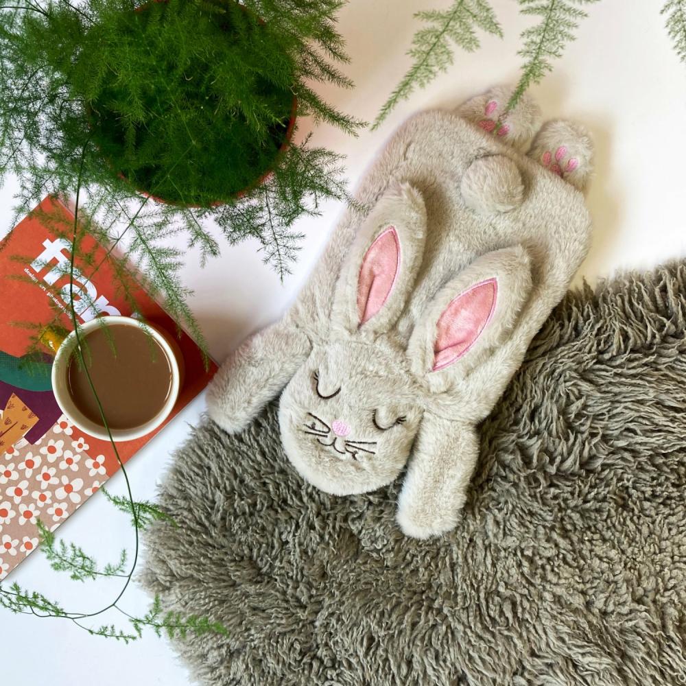 Cream Rabbit Hot Water Bottle Homeware