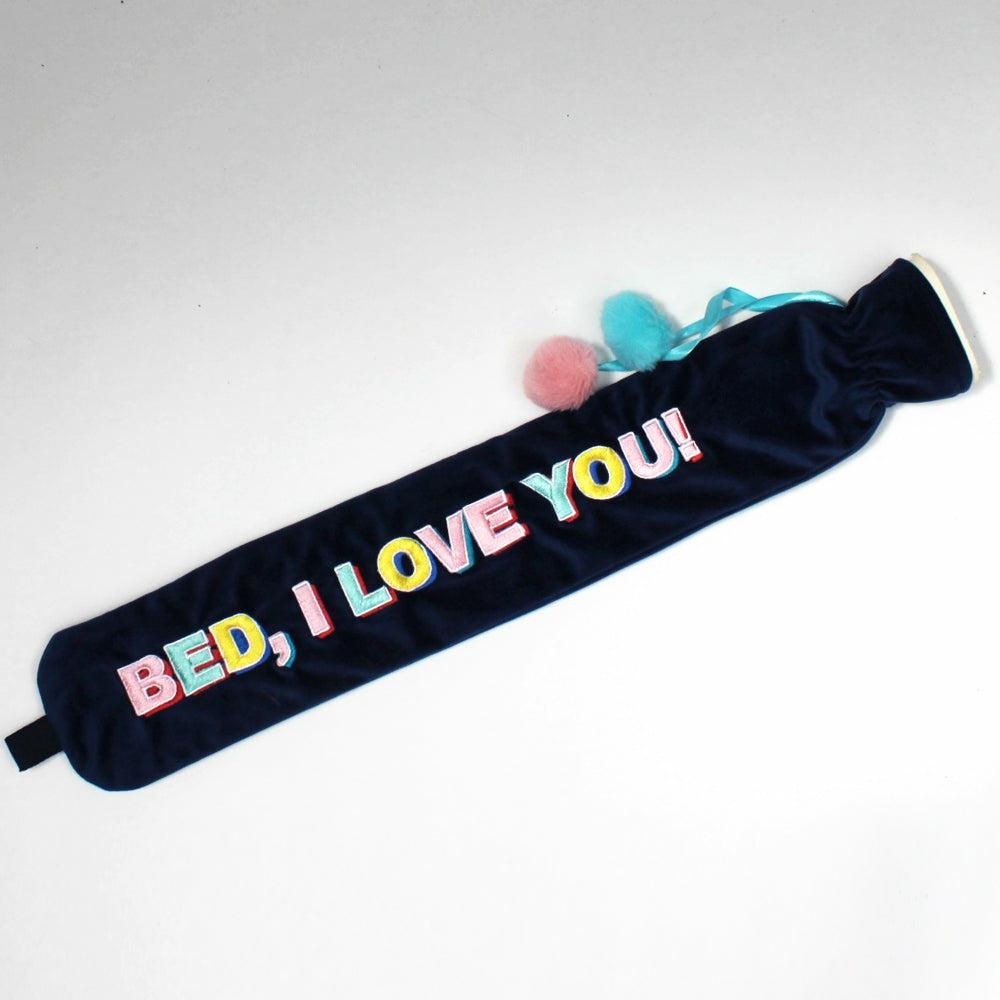 Long Hot Water Bottle ‘Bed I Love You’ Homeware