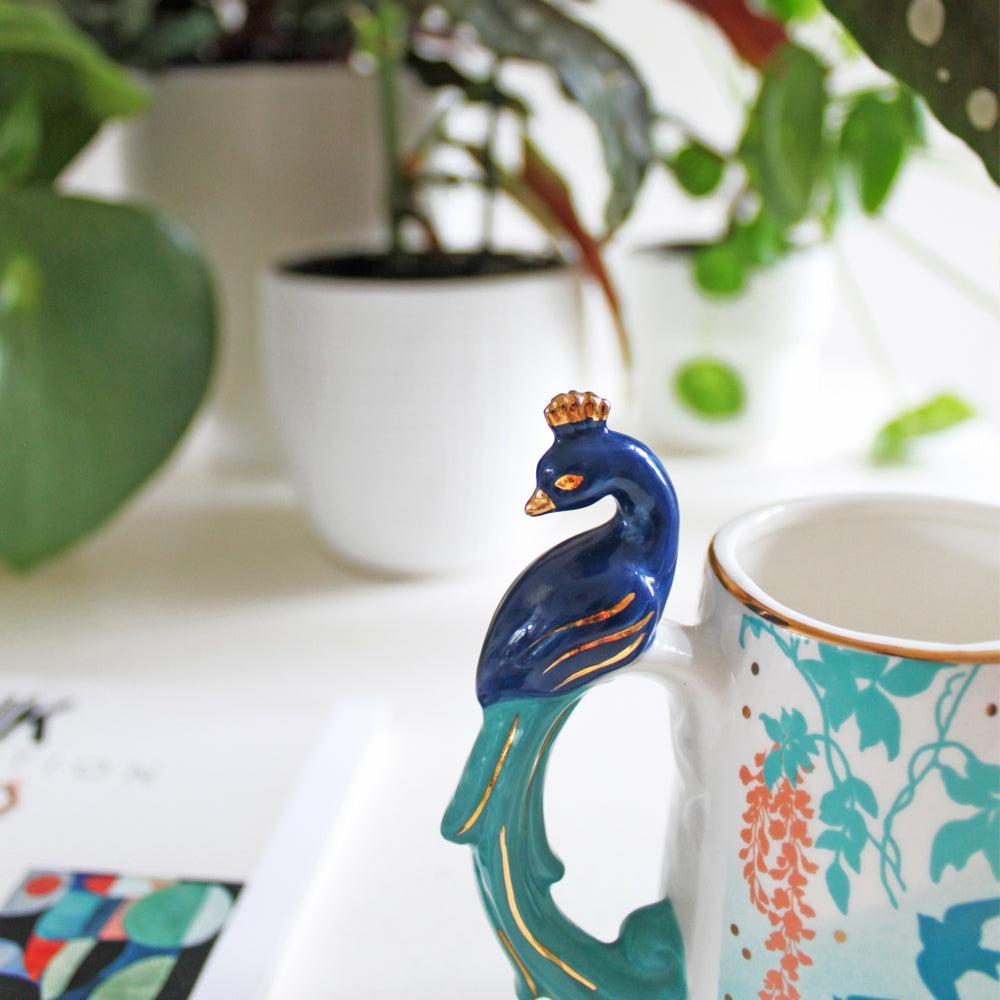 Peacock Jug Ceramic Homeware