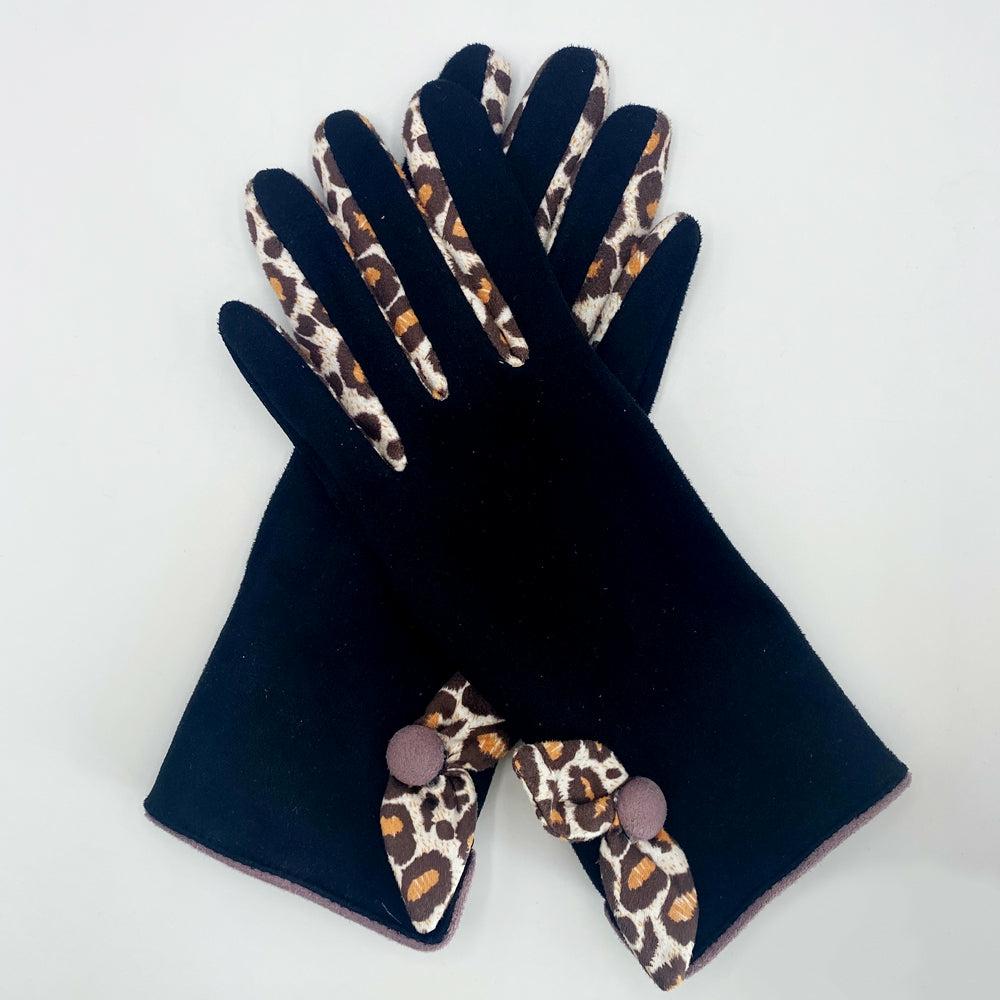 Purple Leopard Gloves Accessories