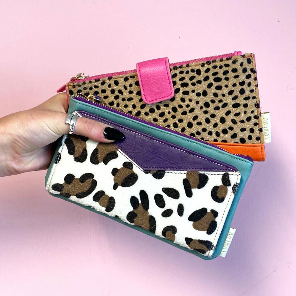 Purple Leopard Wallet Accessories