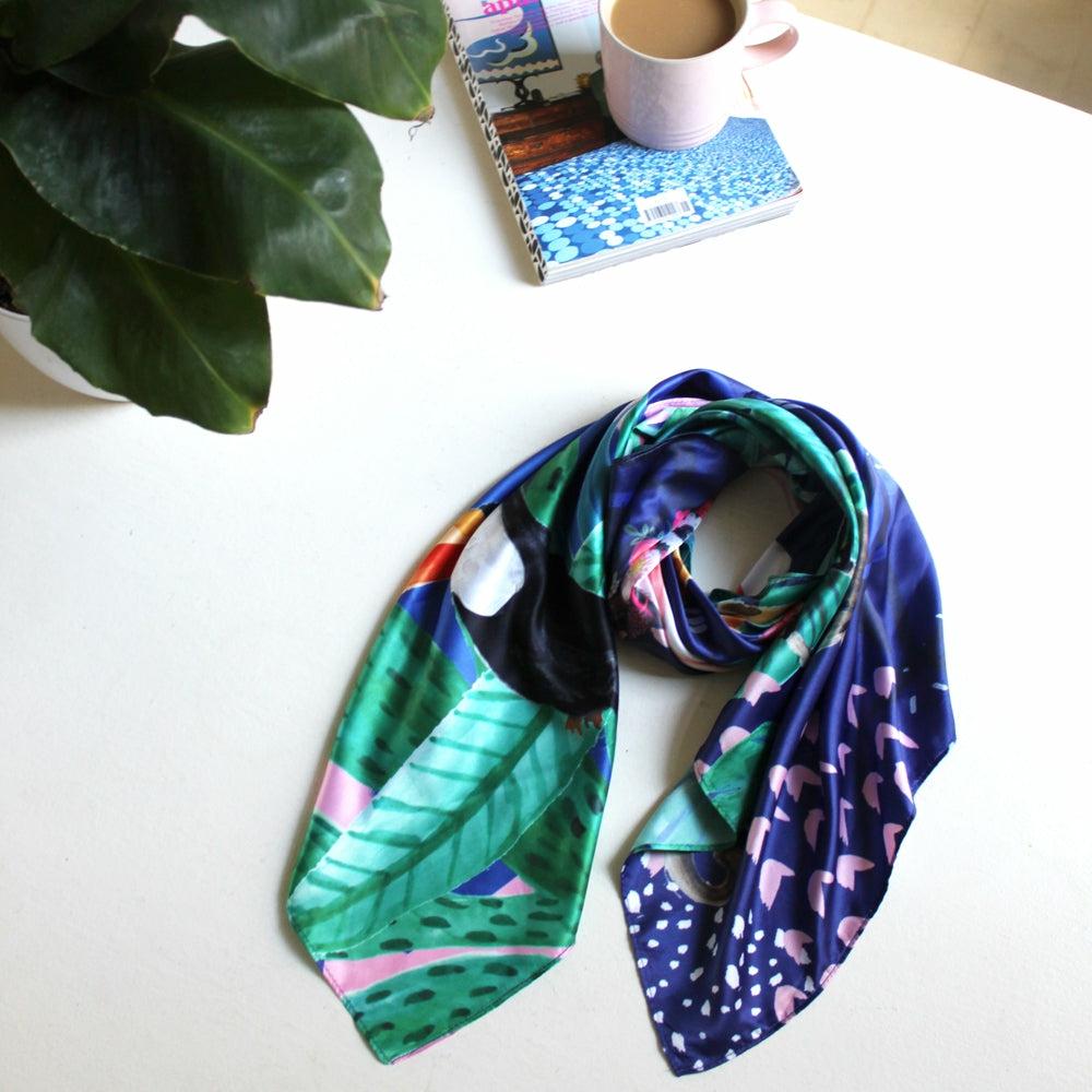 Square Tropical Scarf Accessories